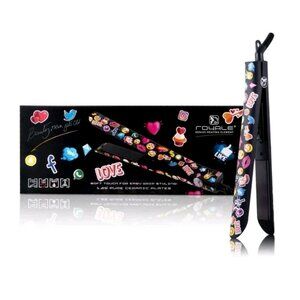 NEW Royale Genius Heating Element 1.25" Ceramic Plates Flat Iron Emoji Edition